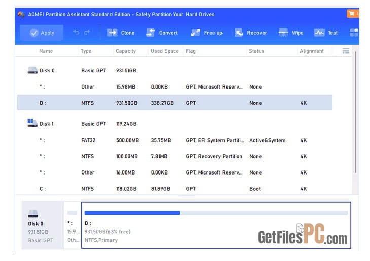 aomei partition assistant latest version Free Download aomei partition assistant latest version Free Download - GetFilesPC.com