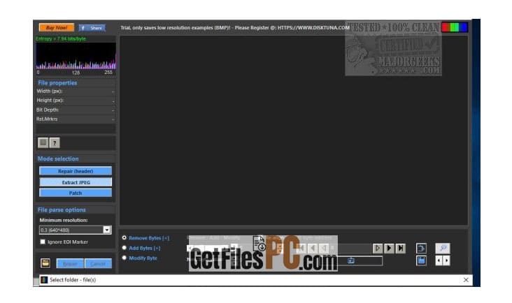 disktuna jpeg repair latest version Free Download - GetFilesPC.com