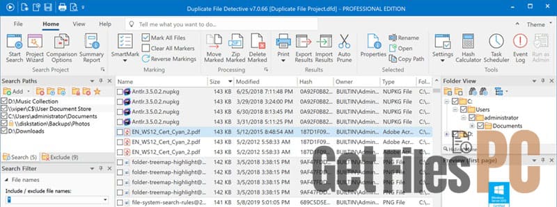 duplicate file detective GetFilesPC 3 1 Free Download - GetFilesPC.com