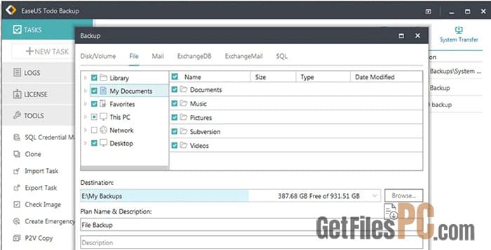 easeus todo backup direct link Free Download - GetFilesPC.com
