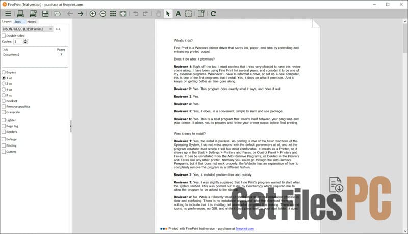 fineprint getfilesPC 2 1 Free Download - GetFilesPC.com