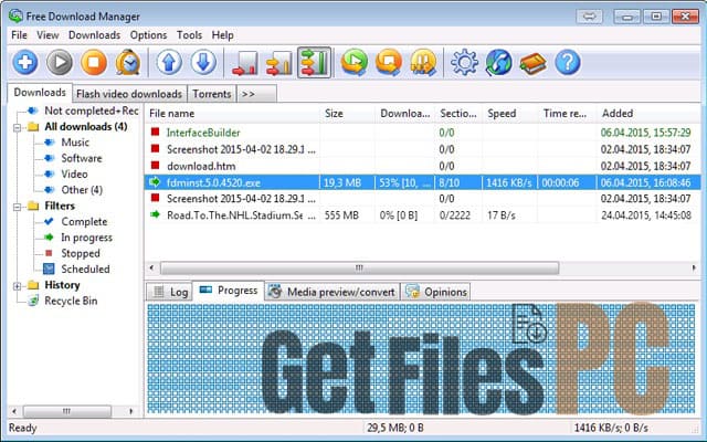 free download manager GetFilesPC 1 1 Free Download - GetFilesPC.com