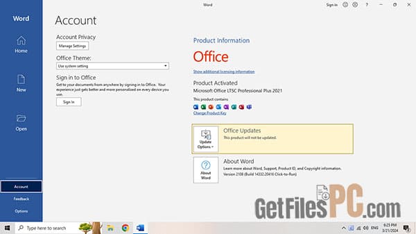 microsoft office 2021 pro plus 1 Free Download - GetFilesPC.com
