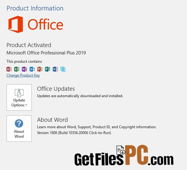 office professional plus 2019 1 Free Download - GetFilesPC.com