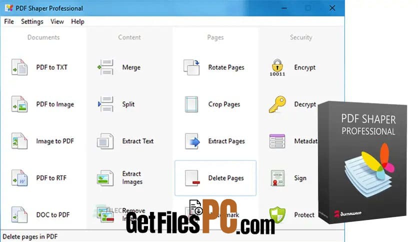 pdf shaper getfilespc 2 1 Free Download - GetFilesPC.com