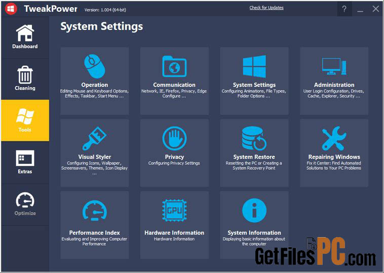tweakpower 3 Free Download - GetFilesPC.com