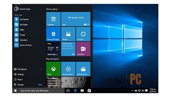 windows 10 home latest version Free Download - GetFilesPC.com